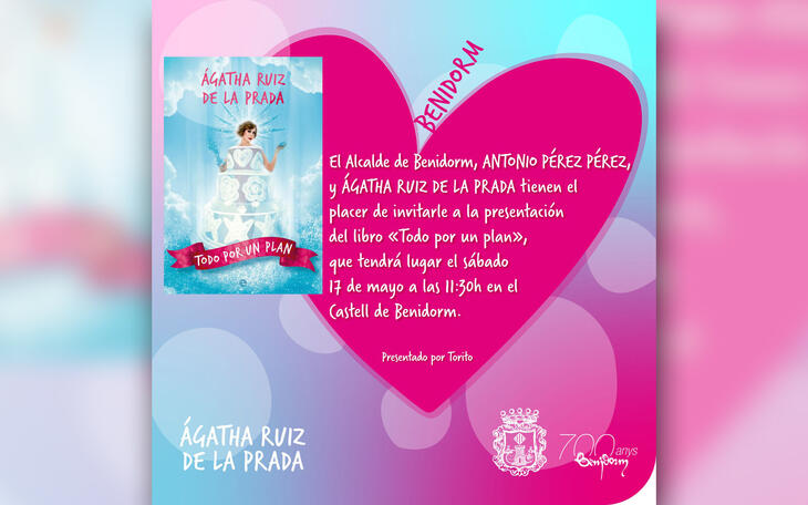 La diseñadora Ágatha Ruiz de la Prada presenta en Benidorm su libro de memorias ‘Todo por un plan’